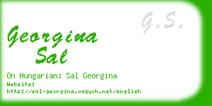 georgina sal business card
